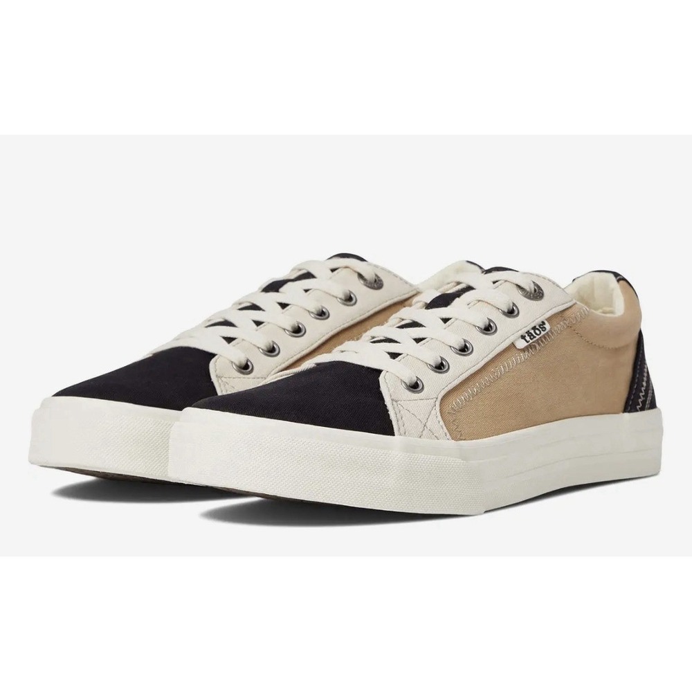 NIB Taos Plim Soul Sneakers Women's 7 Black Tan Multi Low Top PLS-13644 $110